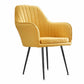 23.6"Wide Solid Color Armchair with Basic Four Legs for Bedroom Yellow Black Clearhalo 'Accent Chairs' 'accent_chairs' 'Chairs & Seating' 'furn' 'furn_accent_chairs' 'Furniture' 'furniture_accent_chairs' 'Living Room Furniture' 4972203