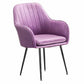 23.6"Wide Solid Color Armchair with Basic Four Legs for Bedroom Violet Black Clearhalo 'Accent Chairs' 'accent_chairs' 'Chairs & Seating' 'furn' 'furn_accent_chairs' 'Furniture' 'furniture_accent_chairs' 'Living Room Furniture' 4972208