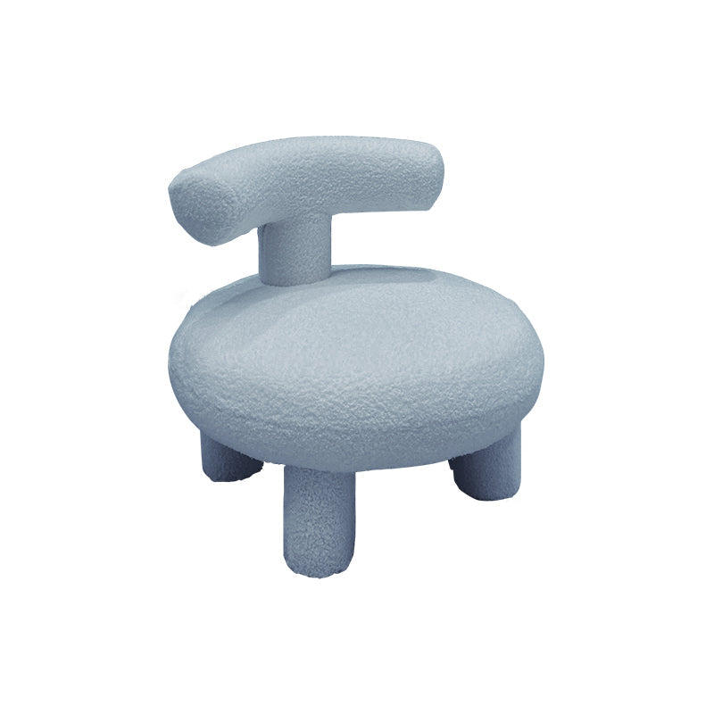 Wool Chair Armless Parsons Chair Fixed Back Chair for Living Room 21"L x 21"W x 20.5"H Blue Clearhalo 'Accent Chairs' 'accent_chairs' 'Chairs & Seating' 'furn' 'furn_accent_chairs' 'Furniture' 'furniture_accent_chairs' 'Living Room Furniture' 4972241