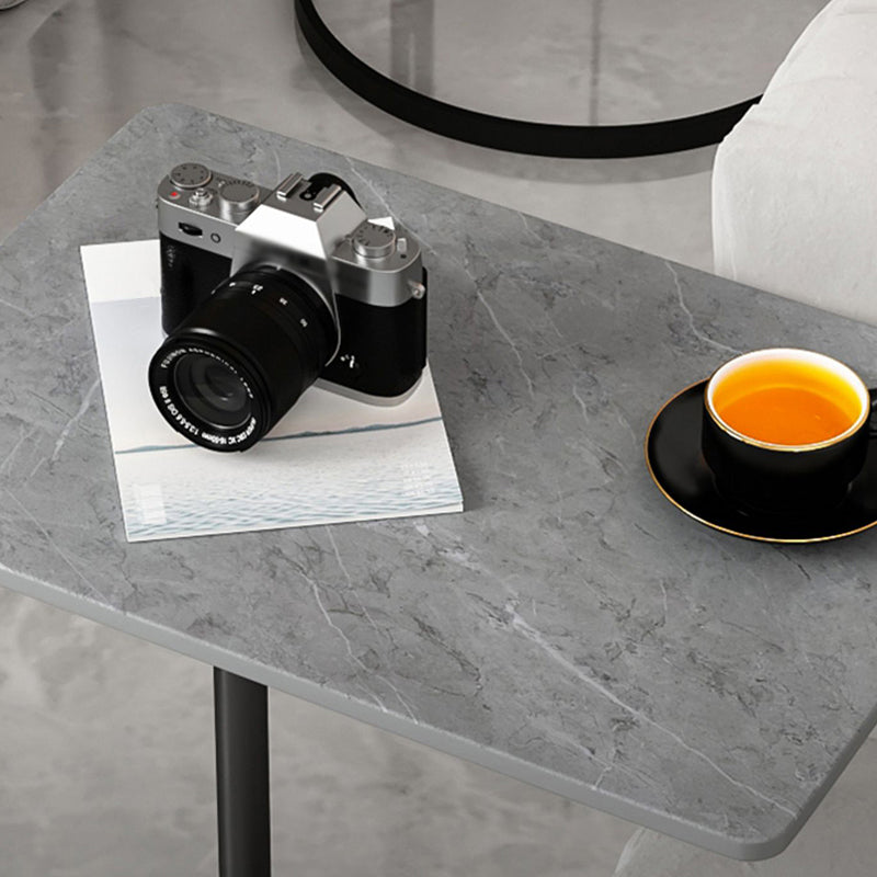 Rectangular Pedestal Stone Side Table 18.9" W x 12.99" D End Table Clearhalo 'Coffee & Accent Tables' 'End & Side Tables' 'end_side_table' 'end_side_tables' 'furn' 'furn_end_side_tables' 'Furniture' 'furniture_end_side_table' 'Living Room Furniture' 4972357