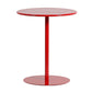 Round Metallic Side Table Contemporary Pedestal Side End Table Red Clearhalo 'Coffee & Accent Tables' 'End & Side Tables' 'end_side_table' 'Furniture' 'furniture_end_side_table' 'Living Room Furniture' 4972363