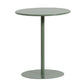 Round Metallic Side Table Contemporary Pedestal Side End Table Green 20"H x 16"L x 16"W Clearhalo 'Coffee & Accent Tables' 'End & Side Tables' 'end_side_table' 'Furniture' 'furniture_end_side_table' 'Living Room Furniture' 4972367