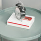 Nordic Round Metal Storage End Table 16.54" x 16.54" x 20.47" Sofa Side Table Clearhalo 'Coffee & Accent Tables' 'End & Side Tables' 'end_side_table' 'Furniture' 'furniture_end_side_table' 'Living Room Furniture' 4972394