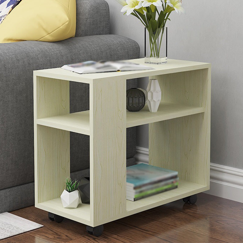 Wood Rectangular Side Table Modern Side End Table with Shelves for Living Room Natural Clearhalo 'Coffee & Accent Tables' 'End & Side Tables' 'end_side_table' 'end_side_tables' 'furn' 'furn_end_side_tables' 'Furniture' 'furniture_end_side_table' 'Living Room Furniture' 4972432