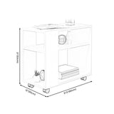 Wood Rectangular Side Table Modern Side End Table with Shelves for Living Room Clearhalo 'Coffee & Accent Tables' 'End & Side Tables' 'end_side_table' 'end_side_tables' 'furn' 'furn_end_side_tables' 'Furniture' 'furniture_end_side_table' 'Living Room Furniture' 4972441
