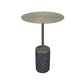 Round Pedestal Side Table Contemporary Mental Top End Table for Living Room Gray Black Clearhalo 'Coffee & Accent Tables' 'End & Side Tables' 'end_side_table' 'end_side_tables' 'furn' 'furn_end_side_tables' 'Furniture' 'furniture_end_side_table' 'Living Room Furniture' 4972450