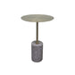 Round Pedestal Side Table Contemporary Mental Top End Table for Living Room Light Grey Brown Clearhalo 'Coffee & Accent Tables' 'End & Side Tables' 'end_side_table' 'end_side_tables' 'furn' 'furn_end_side_tables' 'Furniture' 'furniture_end_side_table' 'Living Room Furniture' 4972451
