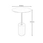 Round Pedestal Side Table Contemporary Mental Top End Table for Living Room Clearhalo 'Coffee & Accent Tables' 'End & Side Tables' 'end_side_table' 'end_side_tables' 'furn' 'furn_end_side_tables' 'Furniture' 'furniture_end_side_table' 'Living Room Furniture' 4972458