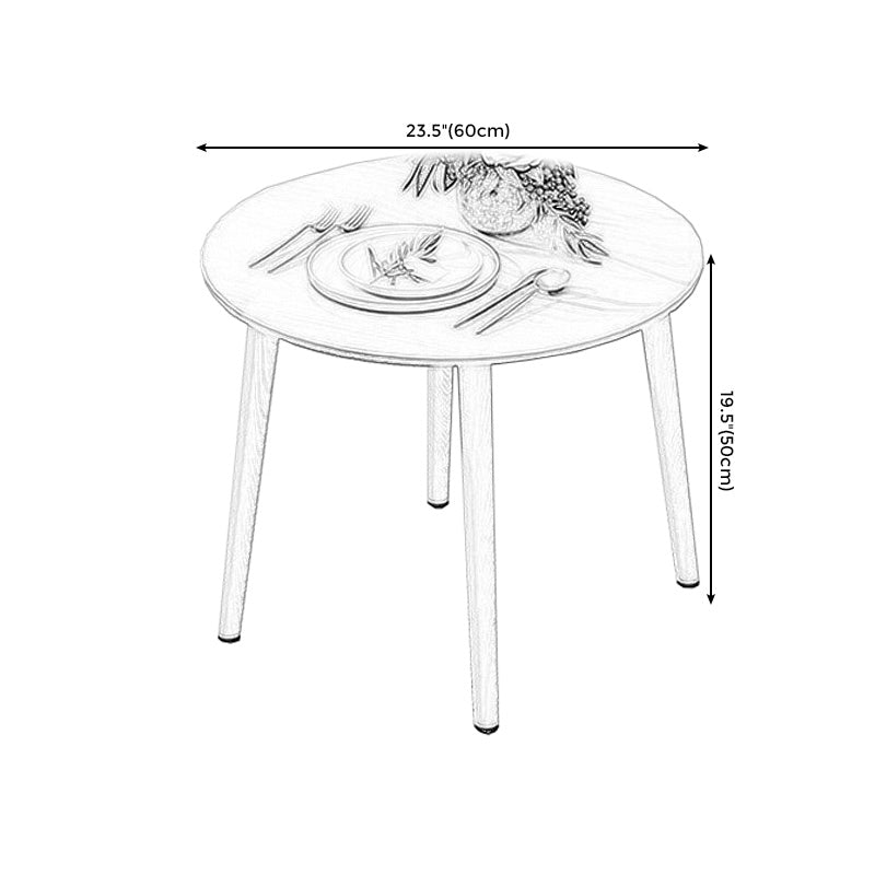 Modern Style Density Plank Wood/white Top Solid Wood Leg Coffee Table Clearhalo 'Coffee & Accent Tables' 'Coffee Tables' 'coffee_tables' 'furn' 'furn_coffee_tables' 'Furniture' 'furniture_coffee_tables' 'Living Room Furniture' 4972615