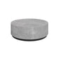 Drum Base Design Black/grey Faux Concrete Top Metal Base Round Coffee Table 31.5"L x 31.5"W x 16"H Gray Black Clearhalo 'Coffee & Accent Tables' 'Coffee Tables' 'coffee_tables' 'furn' 'furn_coffee_tables' 'Furniture' 'Living Room Furniture' 4972640_d2f4ae7c-c220-4008-bfa5-dbd68cf29dd7