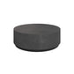 Drum Base Design Black/grey Faux Concrete Top Metal Base Round Coffee Table 31.5"L x 31.5"W x 16"H Black Clearhalo 'Coffee & Accent Tables' 'Coffee Tables' 'coffee_tables' 'furn' 'furn_coffee_tables' 'Furniture' 'Living Room Furniture' 4972644_015eb7d2-1f3a-4865-9532-26665da16e58