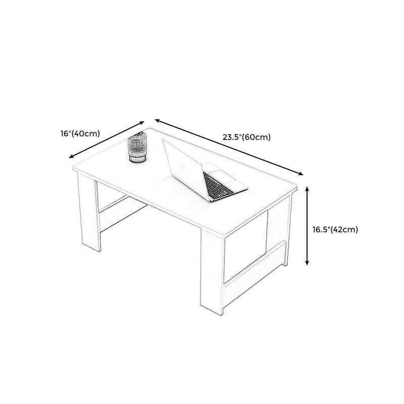 16.5"H Sled Base Square Wooden Top Coffee Table For Living Room Clearhalo 'Coffee & Accent Tables' 'Coffee Tables' 'coffee_tables' 'furn' 'furn_coffee_tables' 'Furniture' 'furniture_coffee_tables' 'Living Room Furniture' 4972765