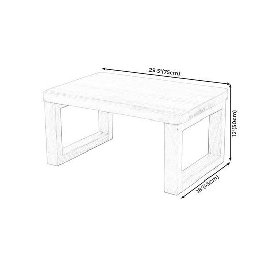 Modern Style Wooden Base Top Rectangular Coffee Table for Apartment Clearhalo 'Coffee & Accent Tables' 'Coffee Tables' 'coffee_tables' 'furn' 'furn_coffee_tables' 'Furniture' 'furniture_coffee_tables' 'Living Room Furniture' 4972844