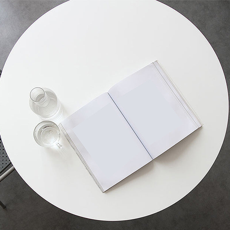 29.1"H Round Solid Color Slate Coffee Table 1 Single Modern Cocktail Table Clearhalo 'Coffee & Accent Tables' 'Coffee Tables' 'coffee_tables' 'furn' 'furn_coffee_tables' 'Furniture' 'furniture_coffee_tables' 'Living Room Furniture' 4972874