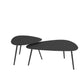 3 Legs Base Metal Black/white Base White/black Free Shape Coffee Table Clearhalo 'Coffee & Accent Tables' 'Coffee Tables' 'coffee_tables' 'furn' 'furn_coffee_tables' 'Furniture' 'furniture_coffee_tables' 'Living Room Furniture' 4973019