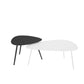3 Legs Base Metal Black/white Base White/black Free Shape Coffee Table Clearhalo 'Coffee & Accent Tables' 'Coffee Tables' 'coffee_tables' 'furn' 'furn_coffee_tables' 'Furniture' 'furniture_coffee_tables' 'Living Room Furniture' 4973024