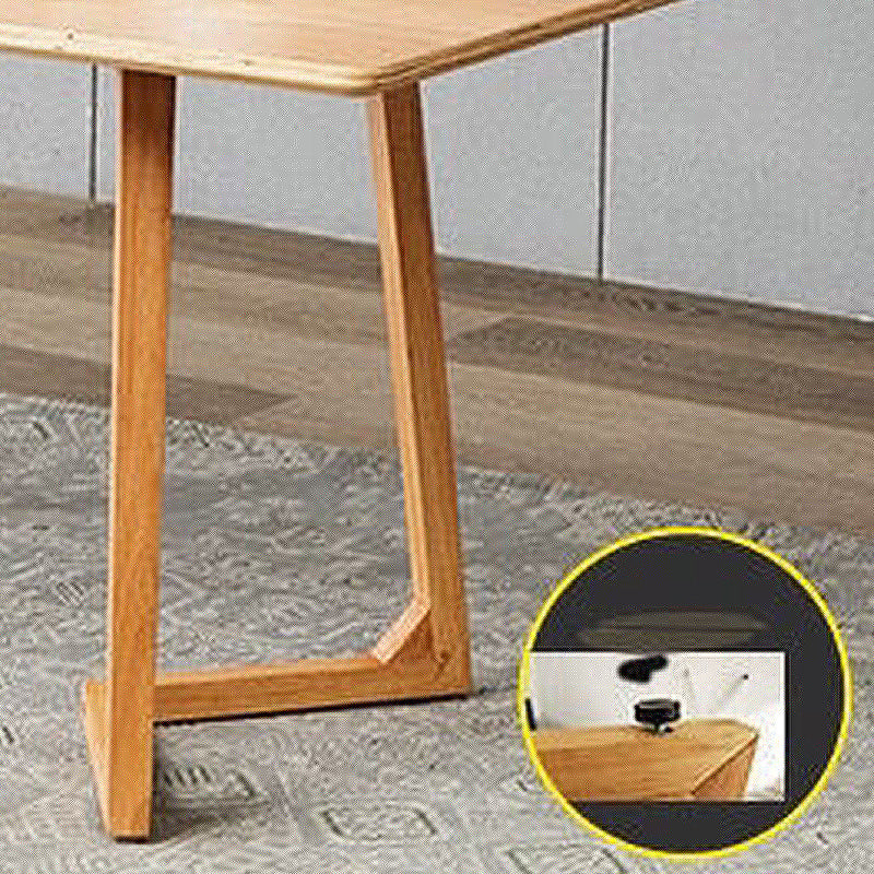 Sleigh-like Base Design Wood/walnut Rubber Wood Craft Coffee Table Clearhalo 'Coffee & Accent Tables' 'Coffee Tables' 'coffee_tables' 'furn' 'furn_coffee_tables' 'Furniture' 'furniture_coffee_tables' 'Living Room Furniture' 4973040