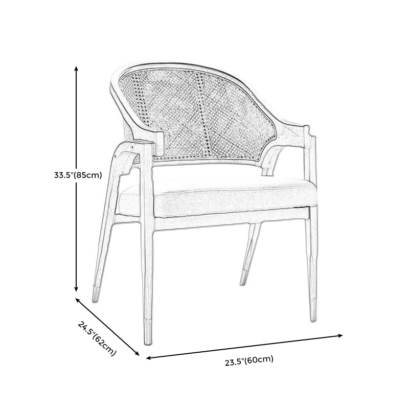 Linen Chair Solid Wood Frame Arms Included Chair for Living Room Clearhalo 'Accent Chairs' 'accent_chairs' 'Chairs & Seating' 'furn' 'furn_accent_chairs' 'Furniture' 'furniture_accent_chairs' 'Living Room Furniture' 4974614