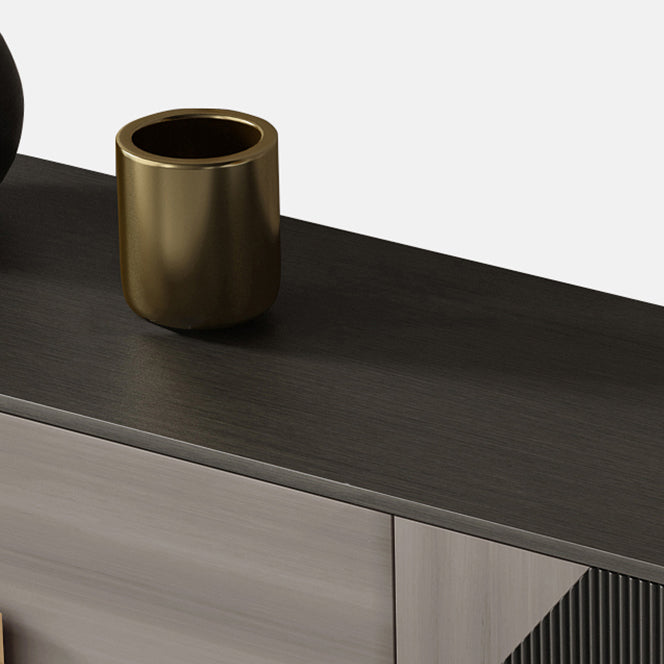 3-Drawer Oak Wood Sideboard Glam Cabinets Credenza for Living Room Clearhalo 'buffet_sideboard' 'Buffets & Sideboards' 'furn' 'furn_buffet_sideboard' 'Furniture' 'furniture_buffet_sideboard' 'Kitchen & Dining Furniture' 4974671