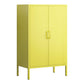 Steel Living Room Sideboard Cabinet Modern Server Cabinet with Storage Yellow Metal Clearhalo 'buffet_sideboard' 'Buffets & Sideboards' 'furn' 'furn_buffet_sideboard' 'Furniture' 'furniture_buffet_sideboard' 'Kitchen & Dining Furniture' 4974715