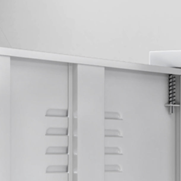 Steel Dining Room Sideboard Cabinet Modern Server Cabinet with Storage Clearhalo 'buffet_sideboard' 'Buffets & Sideboards' 'furn' 'furn_buffet_sideboard' 'Furniture' 'furniture_buffet_sideboard' 'Kitchen & Dining Furniture' 4974748