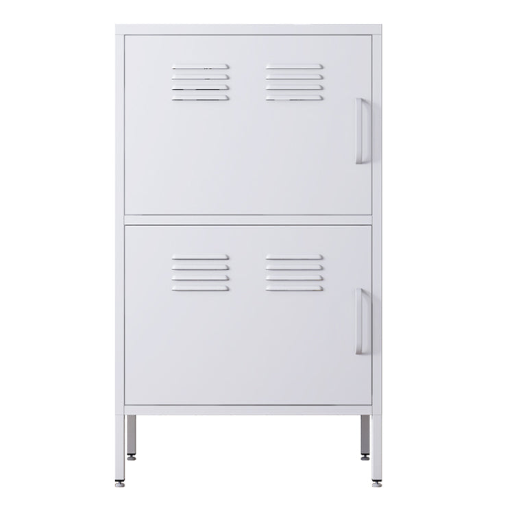 Steel Dining Room Sideboard Cabinet Modern Server Cabinet with Storage White 2 Clearhalo 'buffet_sideboard' 'Buffets & Sideboards' 'furn' 'furn_buffet_sideboard' 'Furniture' 'furniture_buffet_sideboard' 'Kitchen & Dining Furniture' 4974749