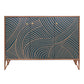 Simple Engineered Wood Sideboard Glam Cabinets Dining Server for Living Room 47"L x 16"W x 35"H Gold-Black Clearhalo 'buffet_sideboard' 'Buffets & Sideboards' 'furn' 'furn_buffet_sideboard' 'Furniture' 'furniture_buffet_sideboard' 'Kitchen & Dining Furniture' 4974766
