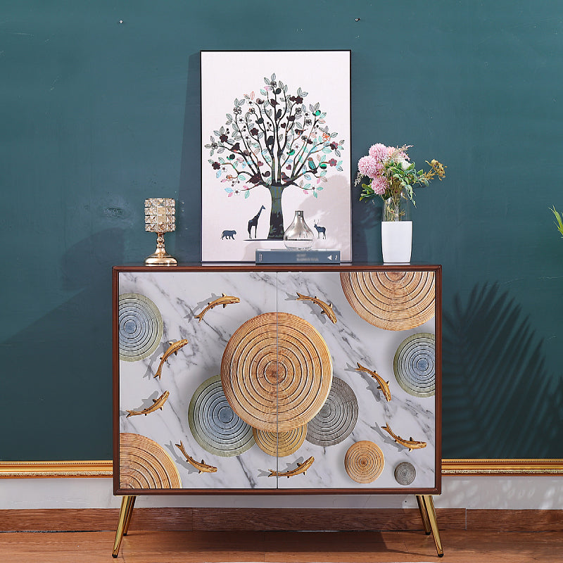 Simple Engineered Wood Sideboard Glam Cabinets Dining Server for Living Room Clearhalo 'buffet_sideboard' 'Buffets & Sideboards' 'furn' 'furn_buffet_sideboard' 'Furniture' 'furniture_buffet_sideboard' 'Kitchen & Dining Furniture' 4974781