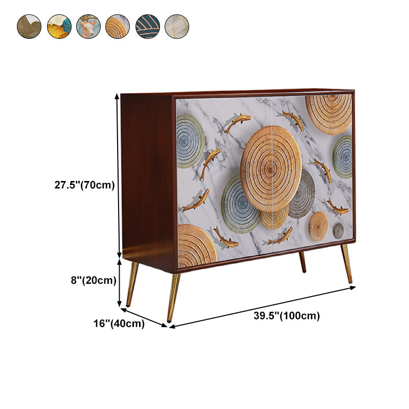 Simple Engineered Wood Sideboard Glam Cabinets Dining Server for Living Room Clearhalo 'buffet_sideboard' 'Buffets & Sideboards' 'furn' 'furn_buffet_sideboard' 'Furniture' 'furniture_buffet_sideboard' 'Kitchen & Dining Furniture' 4974790