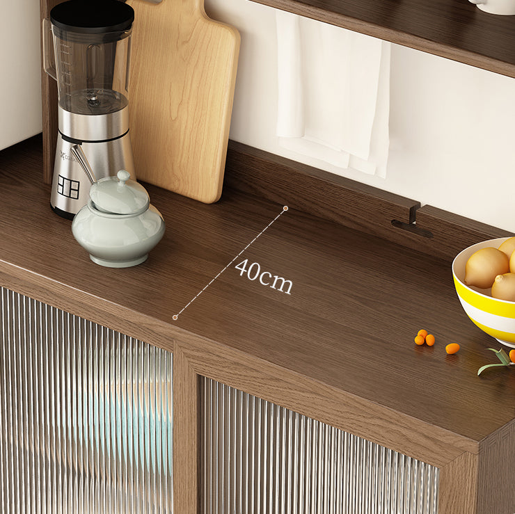 3-Drawer Rubber Wood Sideboard Modern Adjustable Shelving Credenza for Living Room Clearhalo 'buffet_sideboard' 'Buffets & Sideboards' 'Furniture' 'furniture_buffet_sideboard' 'Kitchen & Dining Furniture' 4974839