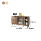 3-Drawer Rubber Wood Sideboard Modern Adjustable Shelving Credenza for Living Room Clearhalo 'buffet_sideboard' 'Buffets & Sideboards' 'Furniture' 'furniture_buffet_sideboard' 'Kitchen & Dining Furniture' 4974858