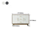 Glam Birch Sideboard Adjustable Shelving Cabinets Credenza with Drawer for Living Room Clearhalo 'buffet_sideboard' 'Buffets & Sideboards' 'furn' 'furn_buffet_sideboard' 'Furniture' 'furniture_buffet_sideboard' 'Kitchen & Dining Furniture' 4974885