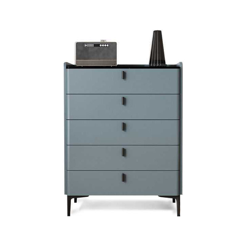 Engineered Wood Sideboard Modern Stone Countertop Buffet Table with Drawer for Living Room 31.5"L x 15.7"W x 41.3"H Grey Clearhalo 'buffet_sideboard' 'Buffets & Sideboards' 'furn' 'furn_buffet_sideboard' 'Furniture' 'furniture_buffet_sideboard' 'Kitchen & Dining Furniture' 4974909