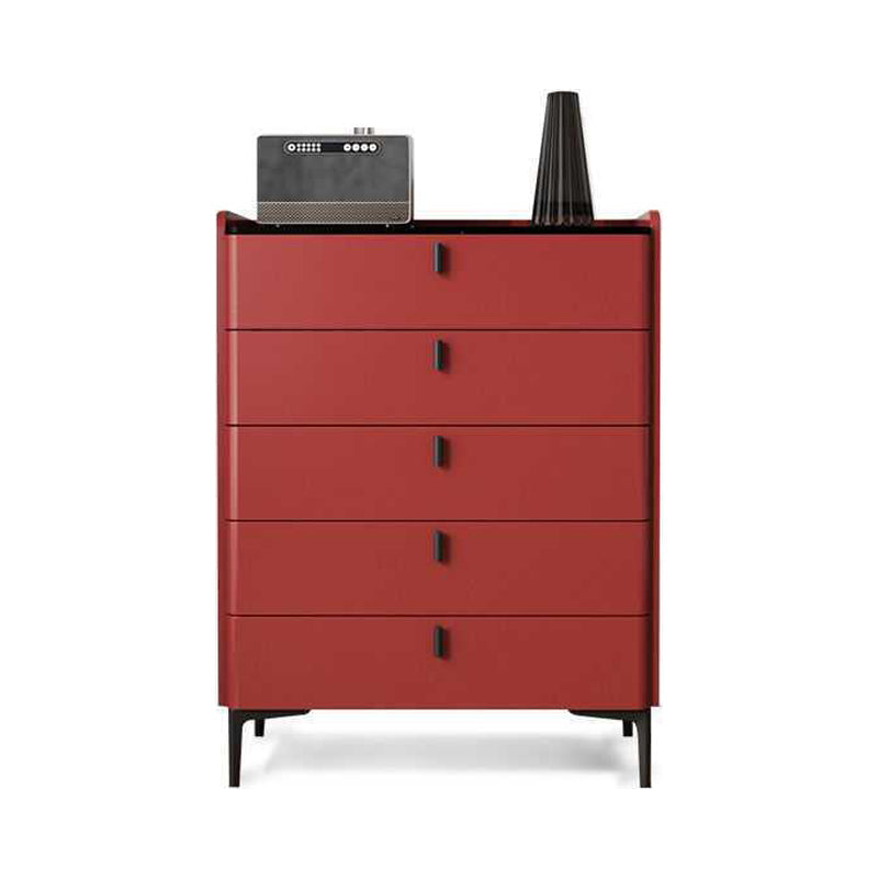 Engineered Wood Sideboard Modern Stone Countertop Buffet Table with Drawer for Living Room 31.5"L x 15.7"W x 41.3"H Red Clearhalo 'buffet_sideboard' 'Buffets & Sideboards' 'furn' 'furn_buffet_sideboard' 'Furniture' 'furniture_buffet_sideboard' 'Kitchen & Dining Furniture' 4974912