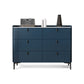 Engineered Wood Sideboard Modern Stone Countertop Buffet Table with Drawer for Living Room 47"L x 16"W x 35"H Blue Clearhalo 'buffet_sideboard' 'Buffets & Sideboards' 'furn' 'furn_buffet_sideboard' 'Furniture' 'furniture_buffet_sideboard' 'Kitchen & Dining Furniture' 4974918