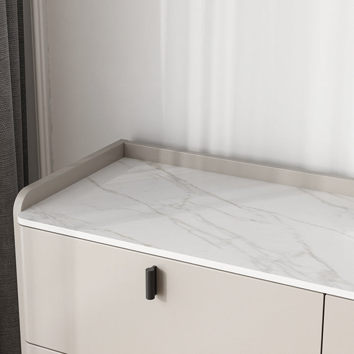 Engineered Wood Sideboard Modern Stone Countertop Buffet Table with Drawer for Living Room Clearhalo 'buffet_sideboard' 'Buffets & Sideboards' 'furn' 'furn_buffet_sideboard' 'Furniture' 'furniture_buffet_sideboard' 'Kitchen & Dining Furniture' 4974921