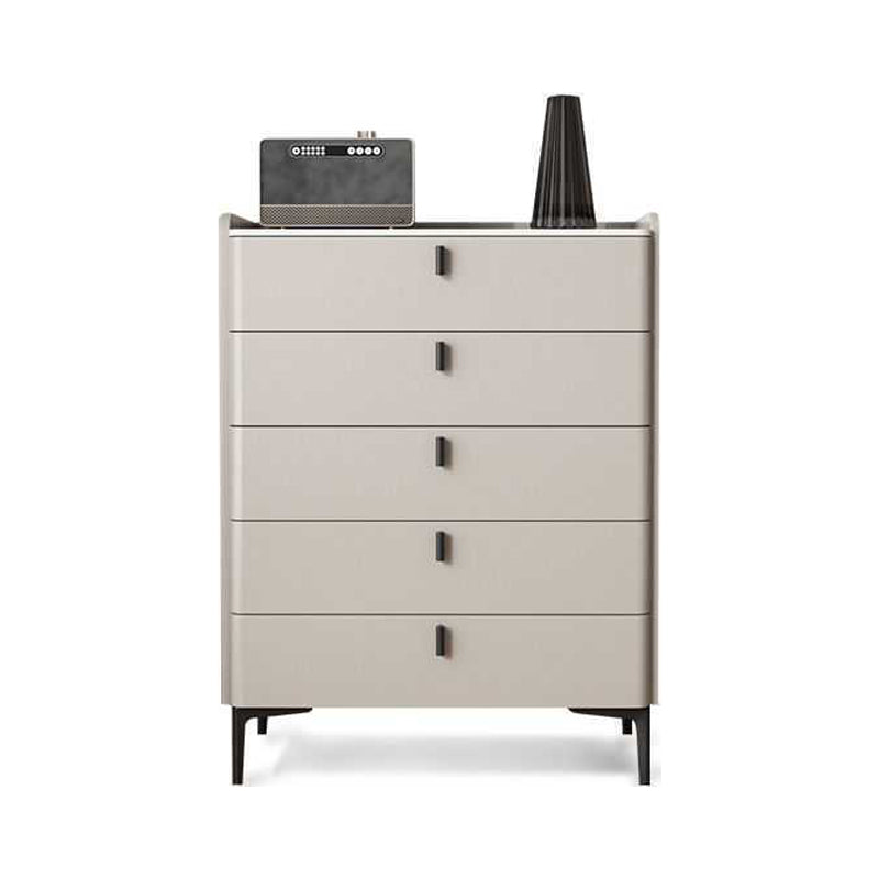 Engineered Wood Sideboard Modern Stone Countertop Buffet Table with Drawer for Living Room 31.5"L x 15.7"W x 41.3"H Apricot Clearhalo 'buffet_sideboard' 'Buffets & Sideboards' 'furn' 'furn_buffet_sideboard' 'Furniture' 'furniture_buffet_sideboard' 'Kitchen & Dining Furniture' 4974924