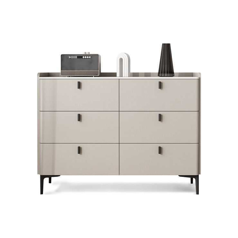 Engineered Wood Sideboard Modern Stone Countertop Buffet Table with Drawer for Living Room 47"L x 16"W x 35"H Apricot Clearhalo 'buffet_sideboard' 'Buffets & Sideboards' 'furn' 'furn_buffet_sideboard' 'Furniture' 'furniture_buffet_sideboard' 'Kitchen & Dining Furniture' 4974926