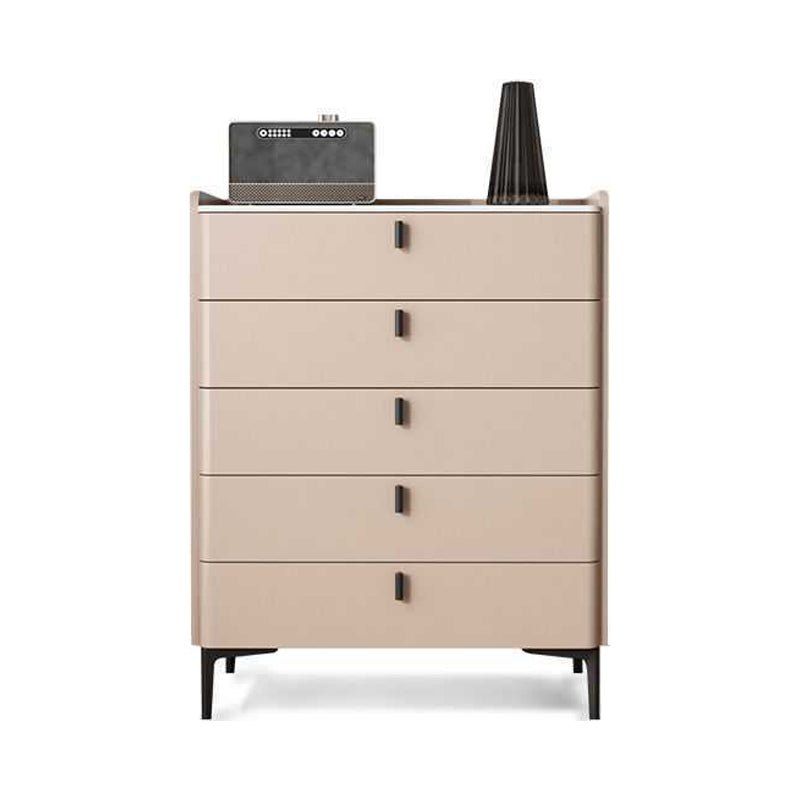 Engineered Wood Sideboard Modern Stone Countertop Buffet Table with Drawer for Living Room 31.5"L x 15.7"W x 41.3"H Pearl Pink Clearhalo 'buffet_sideboard' 'Buffets & Sideboards' 'furn' 'furn_buffet_sideboard' 'Furniture' 'furniture_buffet_sideboard' 'Kitchen & Dining Furniture' 4974928