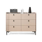Engineered Wood Sideboard Modern Stone Countertop Buffet Table with Drawer for Living Room 47"L x 16"W x 35"H Pearl Pink Clearhalo 'buffet_sideboard' 'Buffets & Sideboards' 'furn' 'furn_buffet_sideboard' 'Furniture' 'furniture_buffet_sideboard' 'Kitchen & Dining Furniture' 4974929
