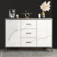 Stone Kitchen Sideboard Cabinet Modern Server Cabinet with Storage Clearhalo 'buffet_sideboard' 'Buffets & Sideboards' 'Furniture' 'furniture_buffet_sideboard' 'Kitchen & Dining Furniture' 4974943