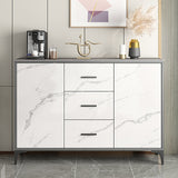 Stone Kitchen Sideboard Cabinet Modern Server Cabinet with Storage Clearhalo 'buffet_sideboard' 'Buffets & Sideboards' 'Furniture' 'furniture_buffet_sideboard' 'Kitchen & Dining Furniture' 4974949