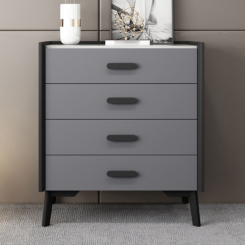 24" Wide Engineered Wood Sideboard Modern Stone Countertop Dining Buffet with Drawer Grey 4 Clearhalo 'buffet_sideboard' 'Buffets & Sideboards' 'Furniture' 'furniture_buffet_sideboard' 'Kitchen & Dining Furniture' 4974960