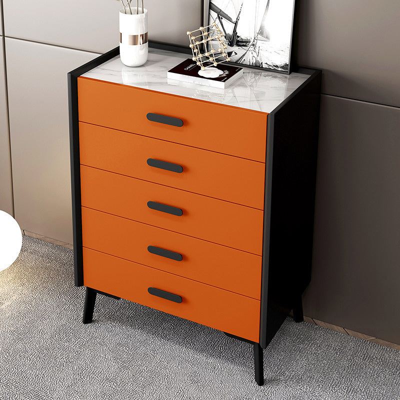 24" Wide Engineered Wood Sideboard Modern Stone Countertop Dining Buffet with Drawer Clearhalo 'buffet_sideboard' 'Buffets & Sideboards' 'Furniture' 'furniture_buffet_sideboard' 'Kitchen & Dining Furniture' 4974961