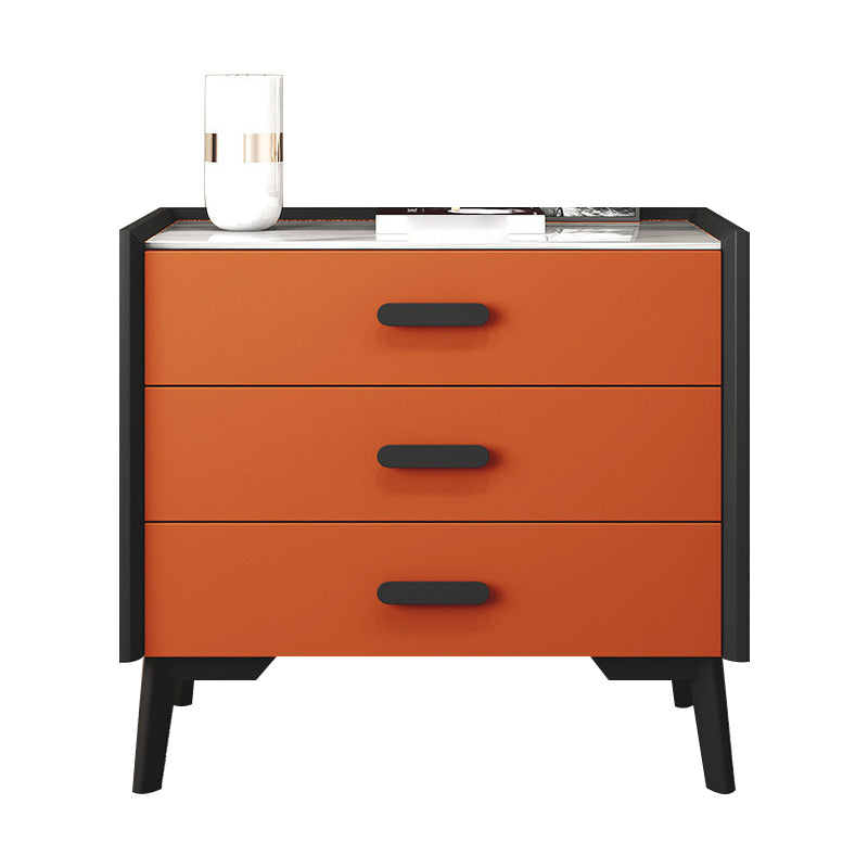 24" Wide Engineered Wood Sideboard Modern Stone Countertop Dining Buffet with Drawer Orange 3 Clearhalo 'buffet_sideboard' 'Buffets & Sideboards' 'Furniture' 'furniture_buffet_sideboard' 'Kitchen & Dining Furniture' 4974964