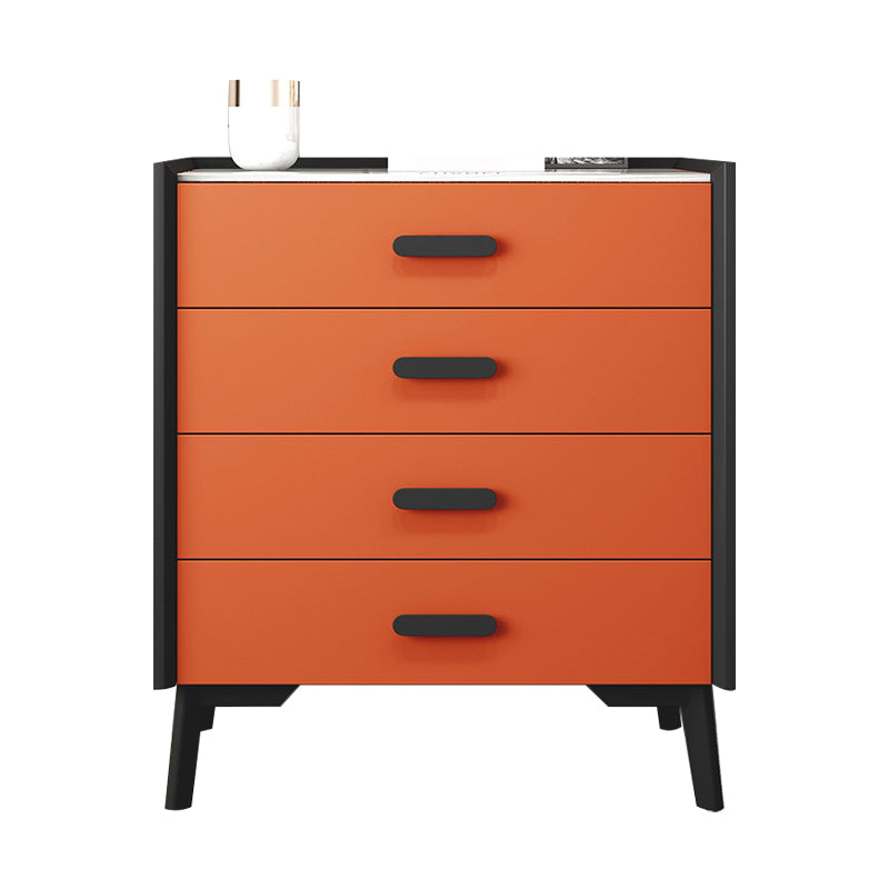 24" Wide Engineered Wood Sideboard Modern Stone Countertop Dining Buffet with Drawer Orange 4 Clearhalo 'buffet_sideboard' 'Buffets & Sideboards' 'Furniture' 'furniture_buffet_sideboard' 'Kitchen & Dining Furniture' 4974966