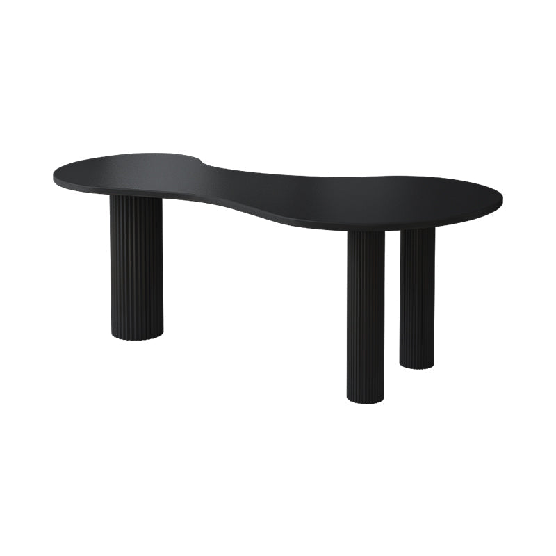 Home Office Writing Desk Industrial Pine Solid Wood Writing Desk Black Clearhalo 'furn' 'furn_office_desk' 'Furniture' 'furniture_office_desk' 'Office Desks' 'Office Furniture' 'office_desk' 4975081