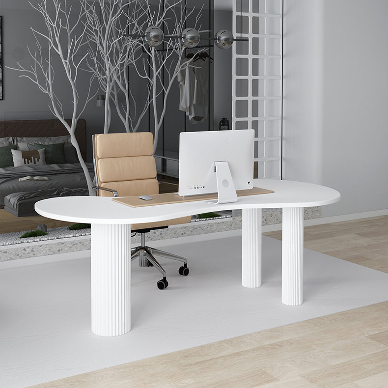 Home Office Writing Desk Industrial Pine Solid Wood Writing Desk Clearhalo 'furn' 'furn_office_desk' 'Furniture' 'furniture_office_desk' 'Office Desks' 'Office Furniture' 'office_desk' 4975092