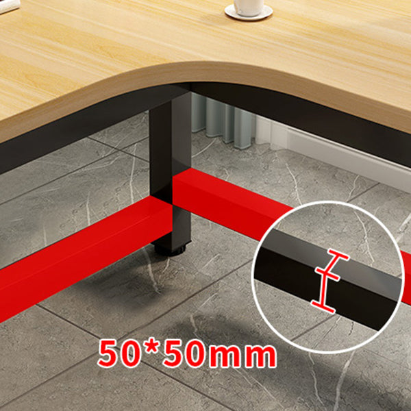 L-Shape Wooden Writing Desk Cable Management Right Corner Desk Excluding Chair Cabinet Clearhalo 'Furniture' 'furniture_office_desk' 'Office Desks' 'Office Furniture' 'office_desk' 4975124