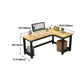 L-Shape Wooden Writing Desk Cable Management Right Corner Desk Excluding Chair Cabinet Clearhalo 'Furniture' 'furniture_office_desk' 'Office Desks' 'Office Furniture' 'office_desk' 4975130